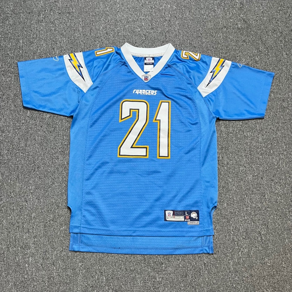 Vintage Reebok San Diego Chargers Tomlinson Jersey Youth L Blue NFL 21 2000s